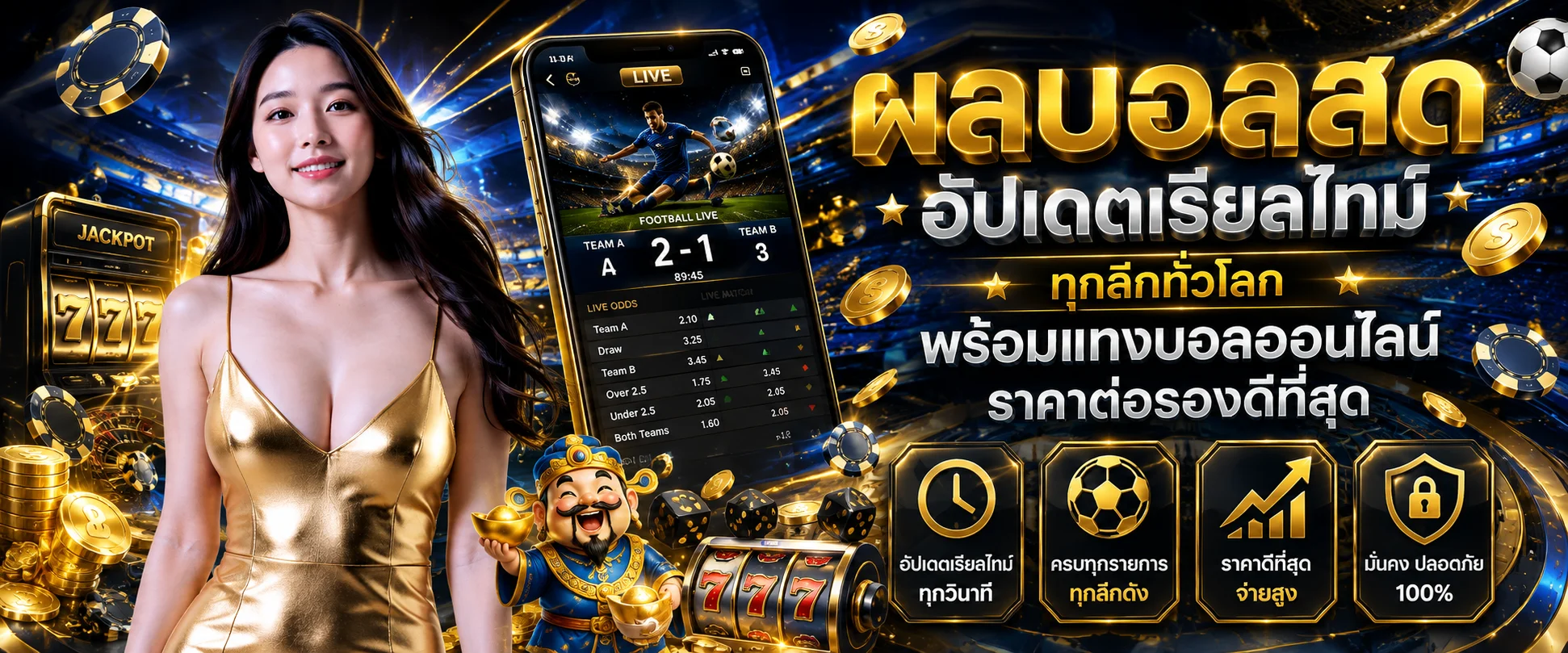 หน้าผลบอลสดอัปเดตเรียลไทม์ทุกลีกทั่วโลกบนเว็บ CK88